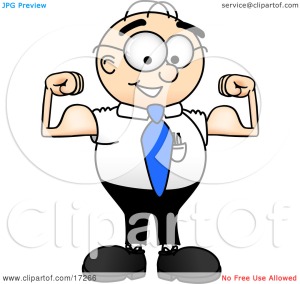 Clipart-Picture-Of-A-Strong-Male-Caucasian-Office-Nerd-Business-Man-Mascot-Cartoon-Character-Flexing-His-Arm-Muscles-102417266